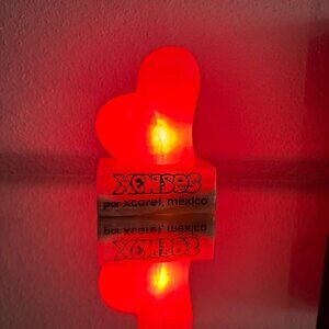 Xplor Xenses By Xcaret Mexico Rose Quartz Marble Pink Heart Lamp Night Light 5''